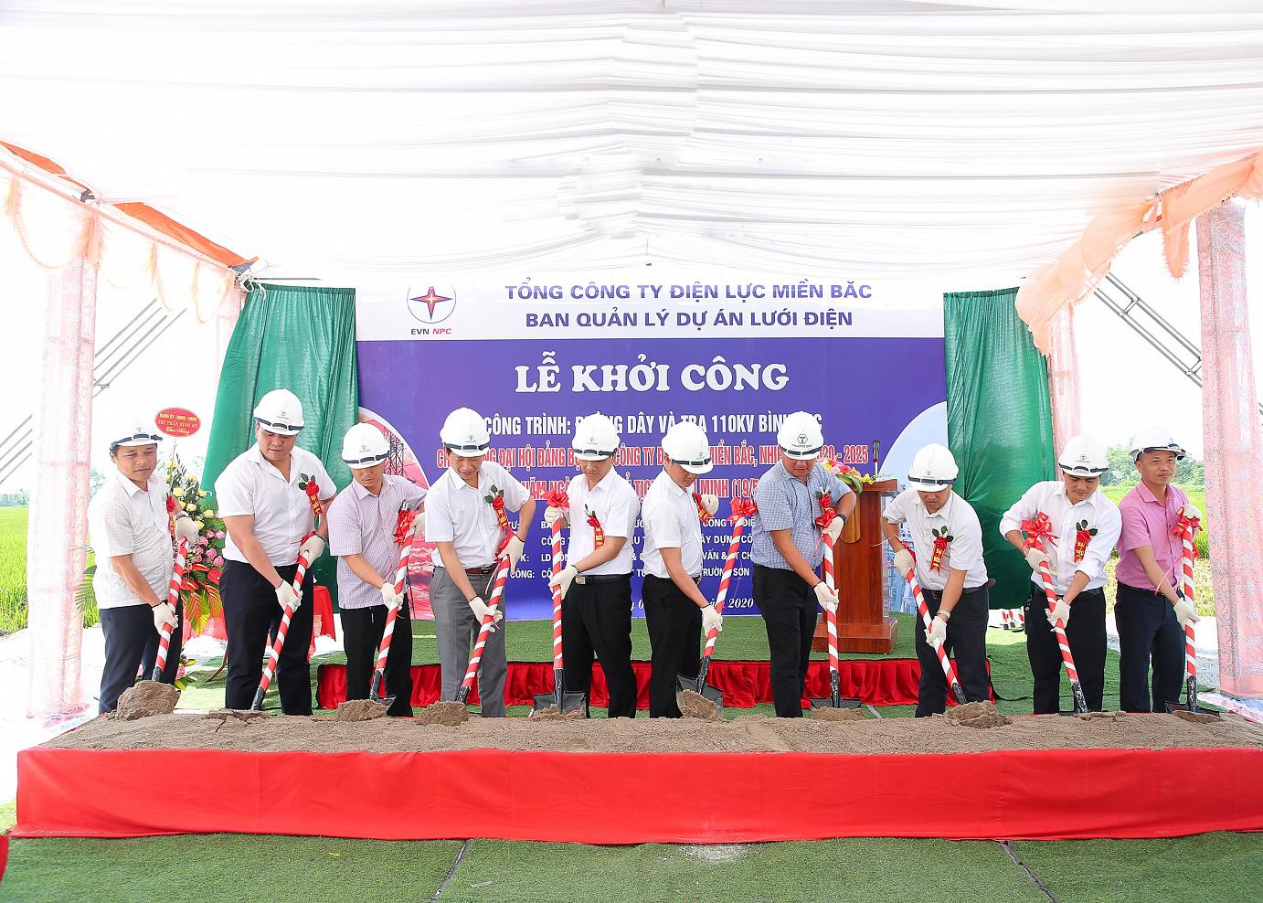 Khởi công dự án đường dây và trạm biến áp 110kV Bình Lục, tỉnh Hà Nam