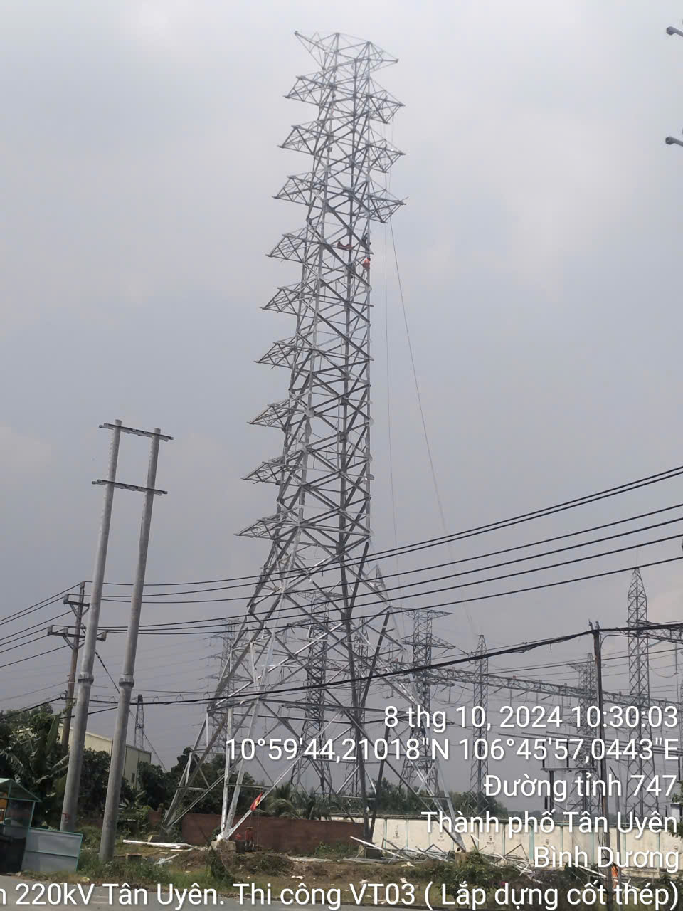 Cung cấp, xây dựng và lắp đặt VTTB Công trình: Lộ ra 110kV trạm 220kV Tân Uyên, tỉnh Bình Dương